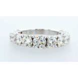 14 kt. White gold - Ring - 3.10 ct Diamond - Diamonds