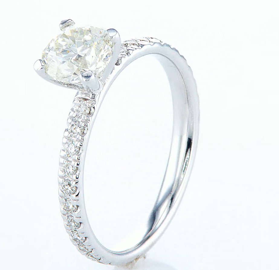 14K White gold ring 1.32CTW - Image 2 of 6