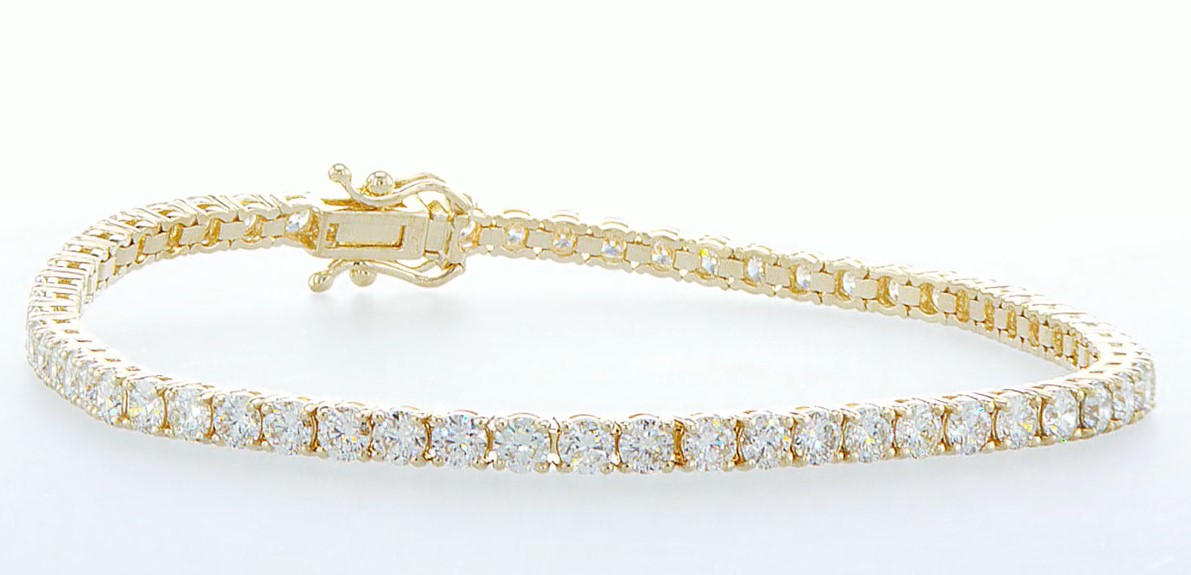 14 kt. Yellow gold - Bracelet - 3.26 ct Diamond - Diamonds - Image 3 of 4