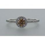 14 kt. White gold - Ring - 0.51 ct Diamond - Diamonds