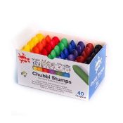 Chubbi Stumps Crayons Pack of 40 (4 Packs)