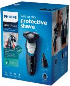 rrp£189.99 new philips s5070/26 series 5000 wet dry men's electric shaver charcoal/blue