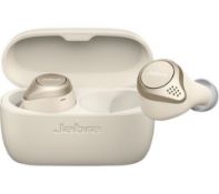 new jabra elite 75t wireless earbuds gold beige rrp £249