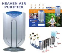 rrp£299 brand new heaven fresh naturopure hf 380 intelligent hepa 7 in 1 air purifier with remote