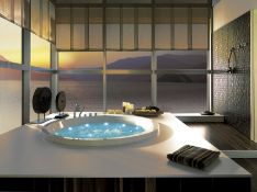 (K1) Noken Porcelanosa Soleil 1700mm Round Bath. RRP £2,932.99. A round, freestanding bathtub ...