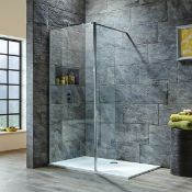 NEW (K100) Scudo 275mm Wetroom Deflector Flipper Panel. RRP £199.99. Deflect water back into y...