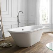 NEW (K188) Porcelanosa 1750x700mm Oval Freestanding Bath. Comes complete with feet. Skirt not i...