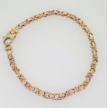 9ct (375) Gold Fancy Link 8" Bracelet