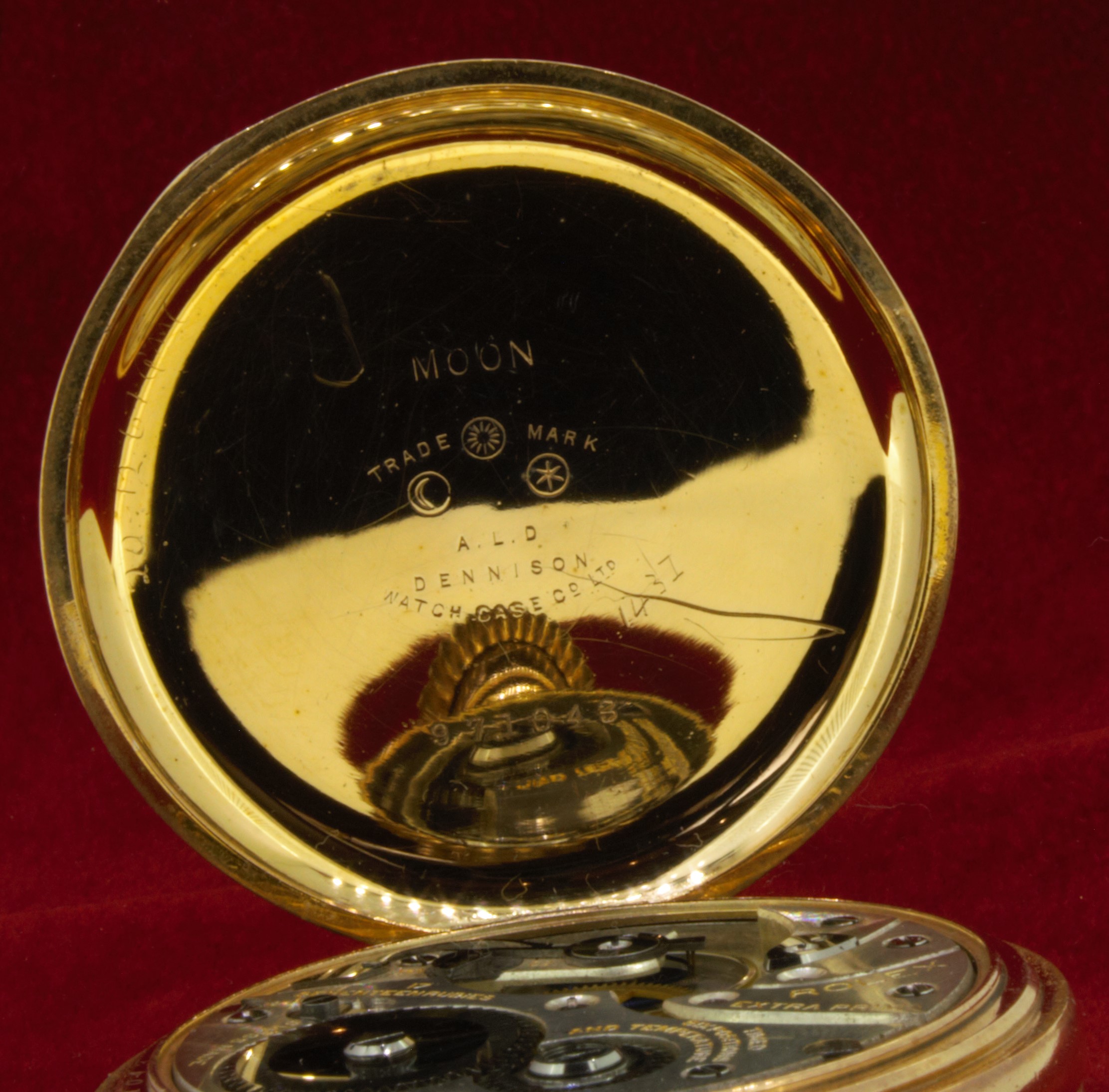 Vintage Rolex Full Hunter Pocket Watch with a Gold Plated Dennison Case - Image 6 of 6