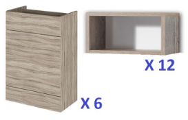 BS125 - 6 x Portfolio Toilet Units and Shelf Units RRP £2900