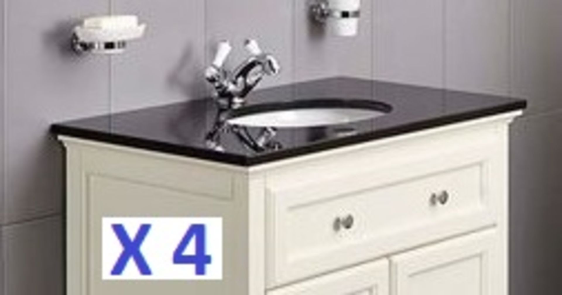 BS121 - 4 x Granite Savoy Worktops with Sinks RRP £1200