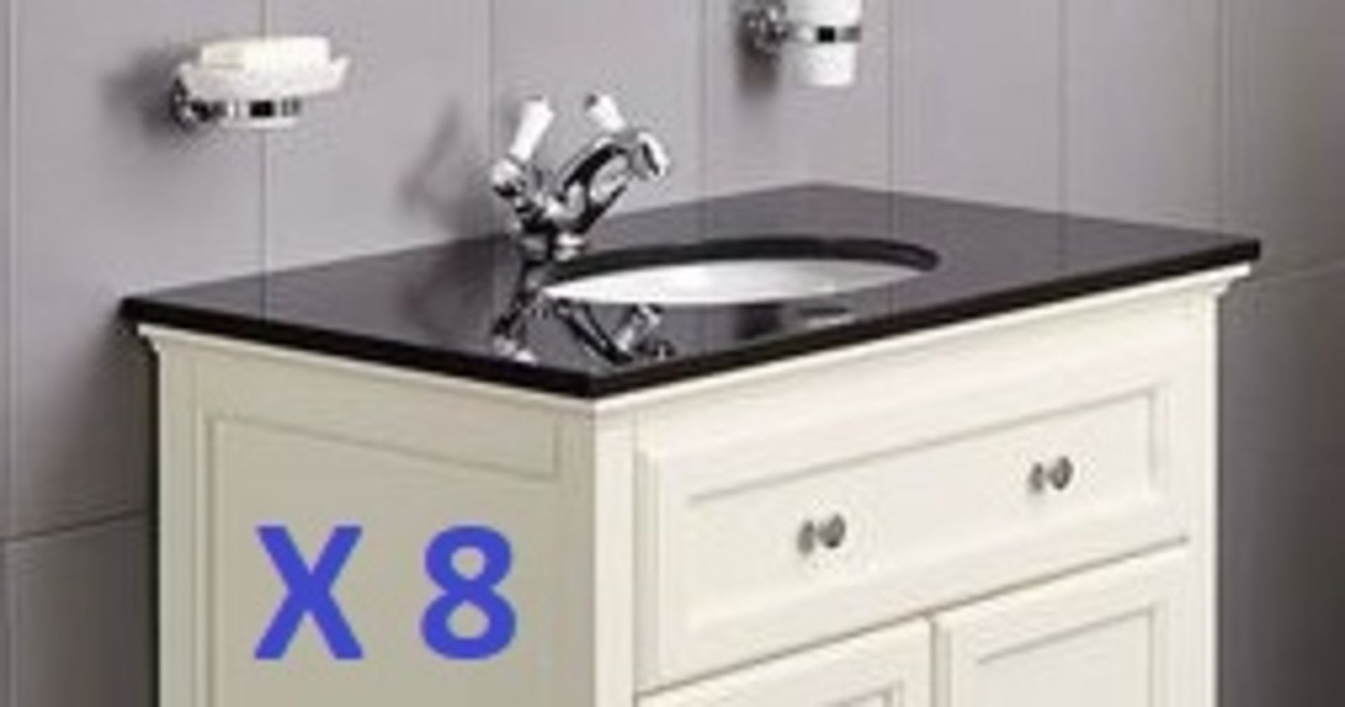 BS120 - 8 x Granite Savoy Worktops with Sinks RRP £2400