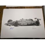 Alan Stammers and Nelson Piquet Signed Limited Edition Print