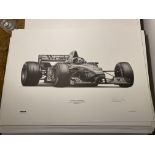 Alan Stammers Signed David Coulthard Limited Edition Print