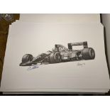 Alan Stammers and Johnny Herbert Signed Limited Edition Print