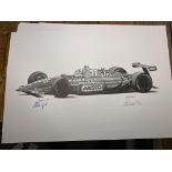 Alan Stammers and Nelson Piquet Signed Limited Edition Print