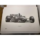 Alan Stammers Signed David Coulthard Limited Edition Print