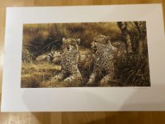 Michael Jackson Signed Limited Edition Print 'Cheetahs' With C.O.A.