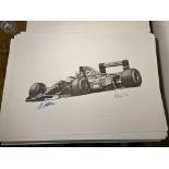 Alan Stammers and Johnny Herbert Signed Limited Edition Print