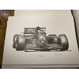 Alan Stammers signed Gerhard Berger Limited Edition Print