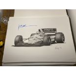 Christian Fittipaldi and Alan Stammers Signed Limited Edition Print