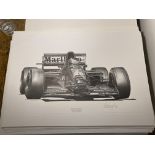 Alan Stammers signed Gerhard Berger Limited Edition Print