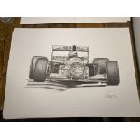 Alan Stammers Signed Michael Schumacher Limited Edition Print