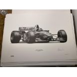 Alan Stammers Signed David Coulthard Limited Edition Print