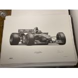 Alan Stammers Signed David Coulthard Limited Edition Print