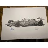 Alan Stammers and Nelson Piquet Signed Limited Edition Print