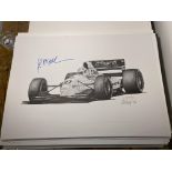 Christian Fittipaldi and Alan Stammers Signed Limited Edition Print