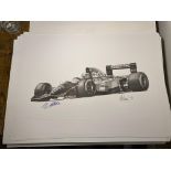 Alan Stammers and Johnny Herbert Signed Limited Edition Print