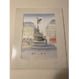 SEVEN Original watercolours of London