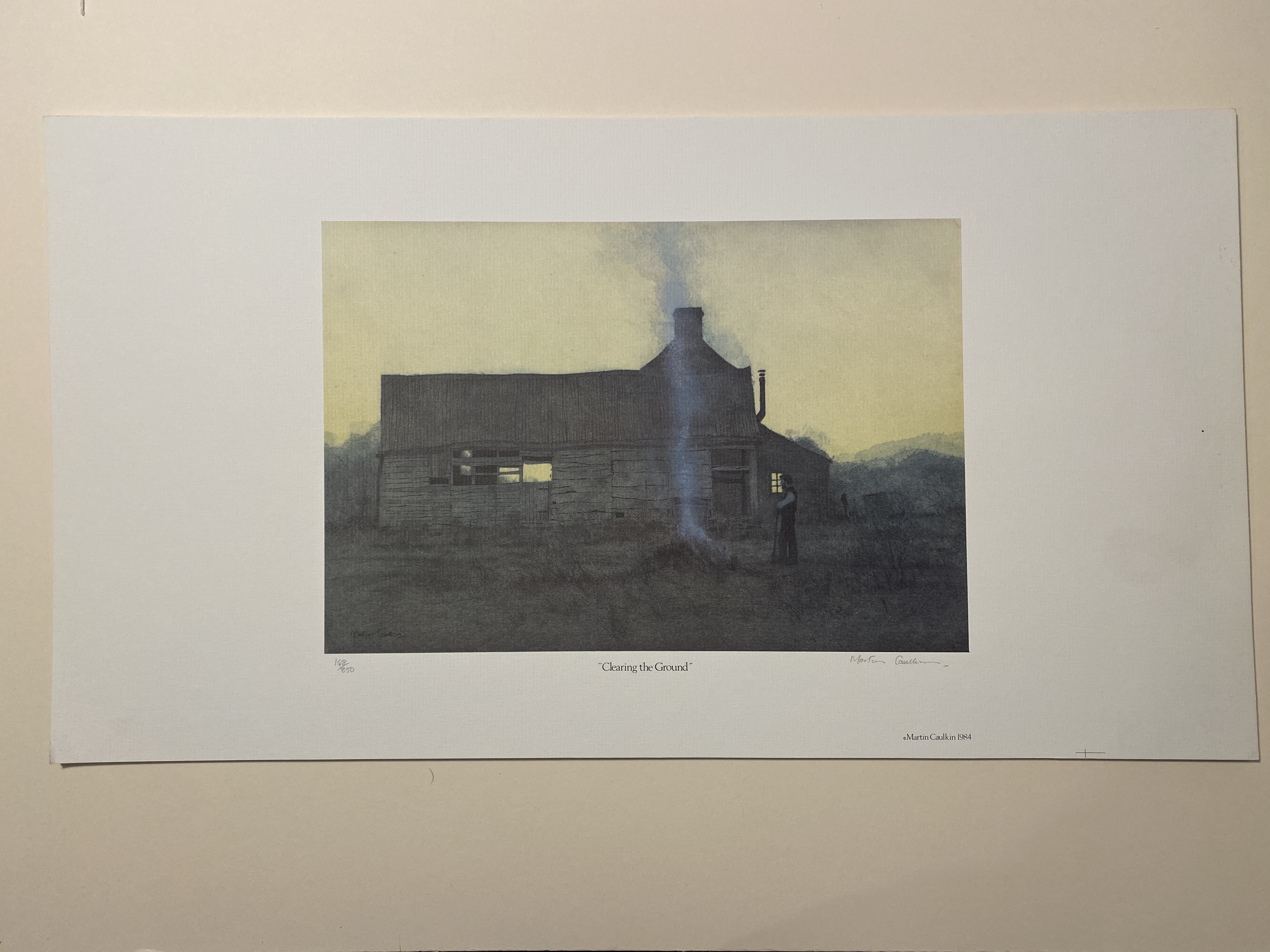 Martin Caulkin Signed Limited Edition Print, Clearing The Ground