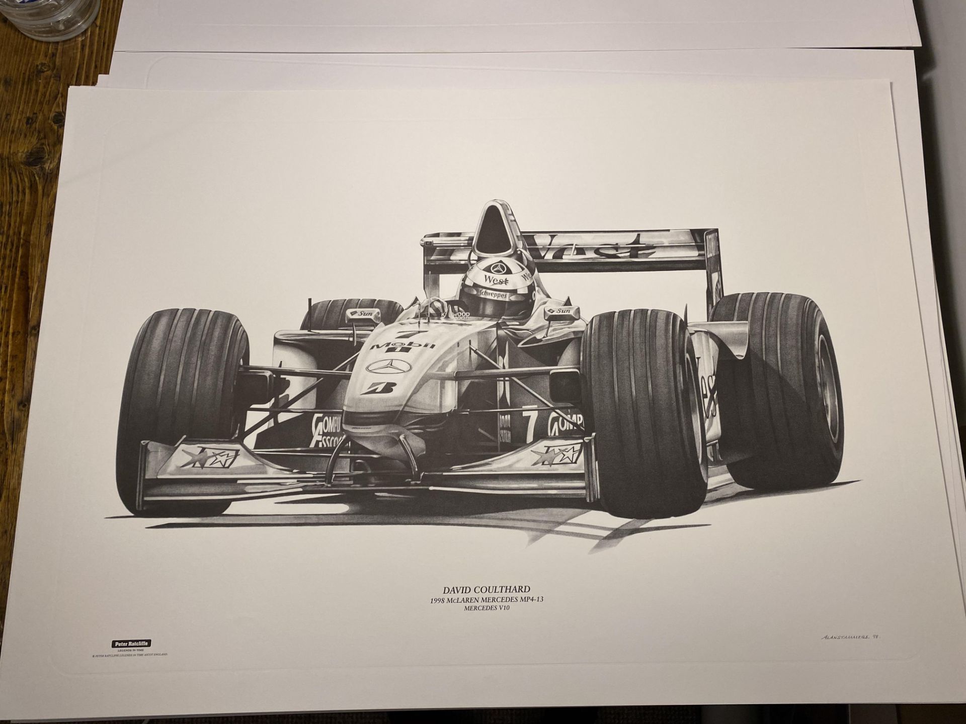Alan Stammers Print of David Coulthard