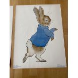 Beatrix Potter Vintage Prints, Peter rabbit & Jemima Puddle Duck,