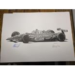 Alan Stammers and Nelson Piquet Signed Limited Edition Print