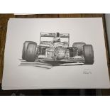 Alan Stammers Signed Michael Schumacher Limited Edition Print