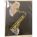 Del Southon Scott Hamilton Limited Edition Silk Screen 79. WITH ADDED LETTER FROM DEL