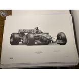 Alan Stammers Signed David Coulthard Limited Edition Print