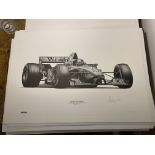 Alan Stammers Signed David Coulthard Limited Edition Print