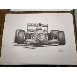 Alan Stammers Signed Michael Schumacher Limited Edition Print