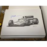 Christian Fittipaldi and Alan Stammers Signed Limited Edition Print