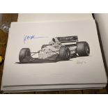 Christian Fittipaldi and Alan Stammers Signed Limited Edition Print