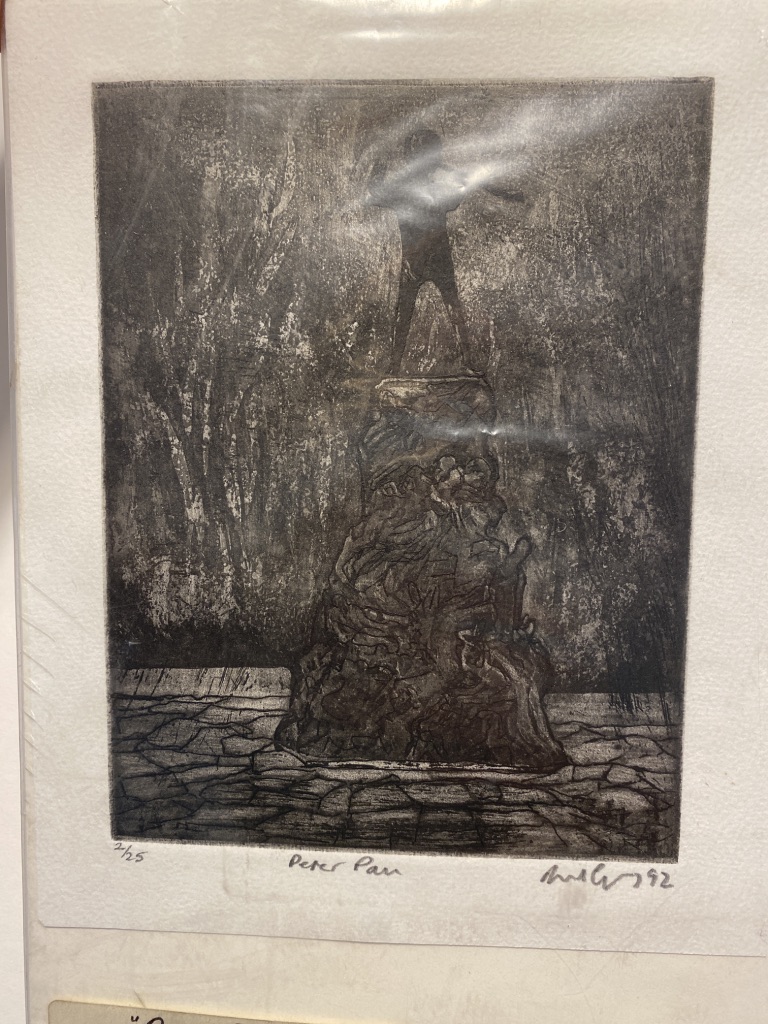 Dave Gunning David Gunning Peter Pan Limited Edition Etching 92.