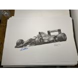 Alan Stammers and Johnny Herbert Signed Limited Edition Print