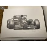 Alan Stammers signed Gerhard Berger Limited Edition Print