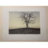 Martin Caulkin Signed Limited Edition Print, The Ploughed Field 1984.