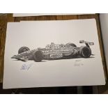 Alan Stammers and Nelson Piquet Signed Limited Edition Print