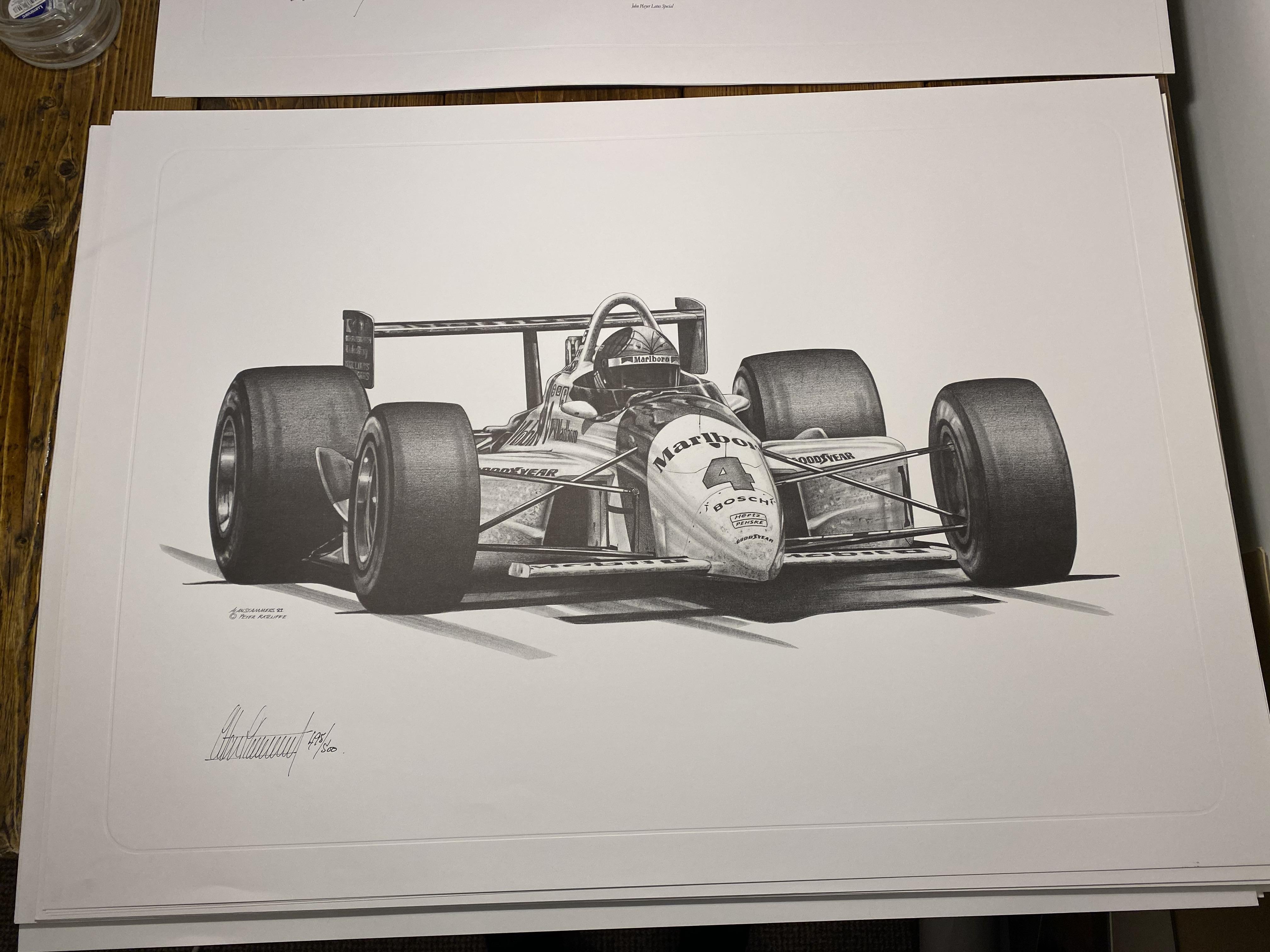 Alan Stammers Signed Emmerson Fittipaldi Limited edition Print